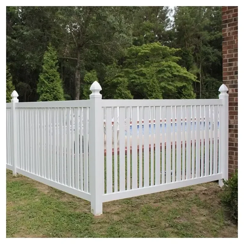 Outdoors PVC Garden Fence Endurable PVC White Black Railing Balustrade Fence Balcony Railing Fence