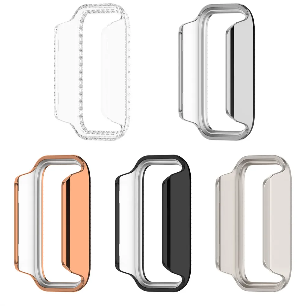 Diamond PC Case for Xiaomi Band 11 Active Hollow Hard Protective Shell Protector Frame