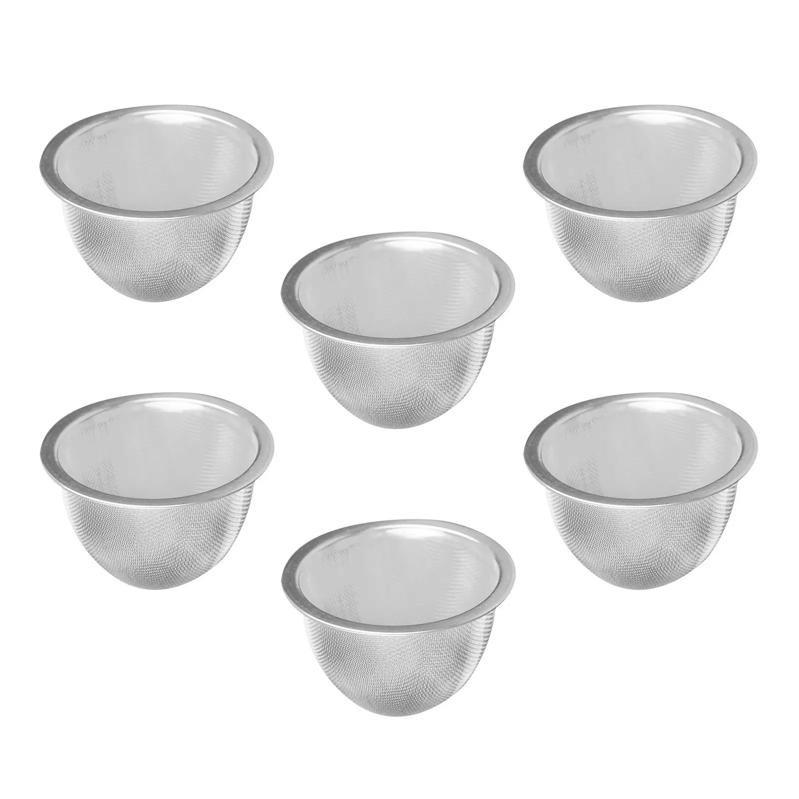 6x مصفاة شبكية لمصفاة الشاي، سلال مصفاة شاي منزلية متعددة الأغراض #3