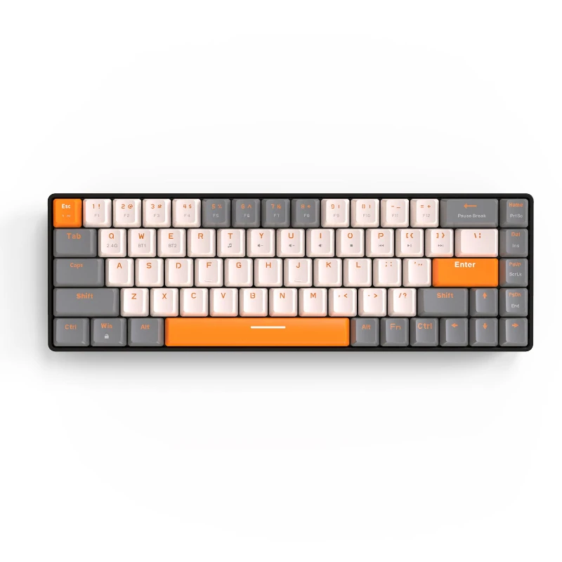 

K68 Bluetooth wireless dual-mode mechanical keyboard customized color puzzle game hot-swappable mechanical keyboard