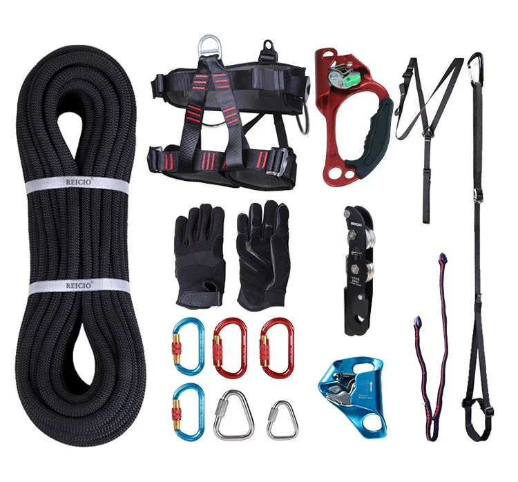 Outdoor high altitude rising and falling STR protection set