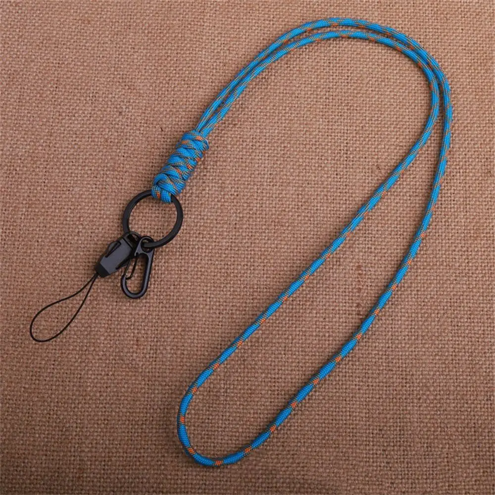 Outdoor Keychain Paracord Keychain Neck Strap Phone Straps Umbrella Rope Keyring Hanging Rope ID Card Cellphone Lanyard