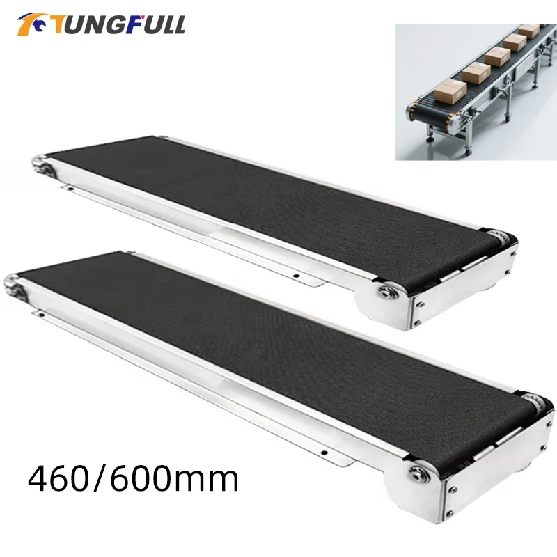 

Мини-конвейер из полиуретановой ленты 24 В с торговым автоматом из нержавеющей стали диаметром 460 мм, канал доставки груза без источника питания в комплекте