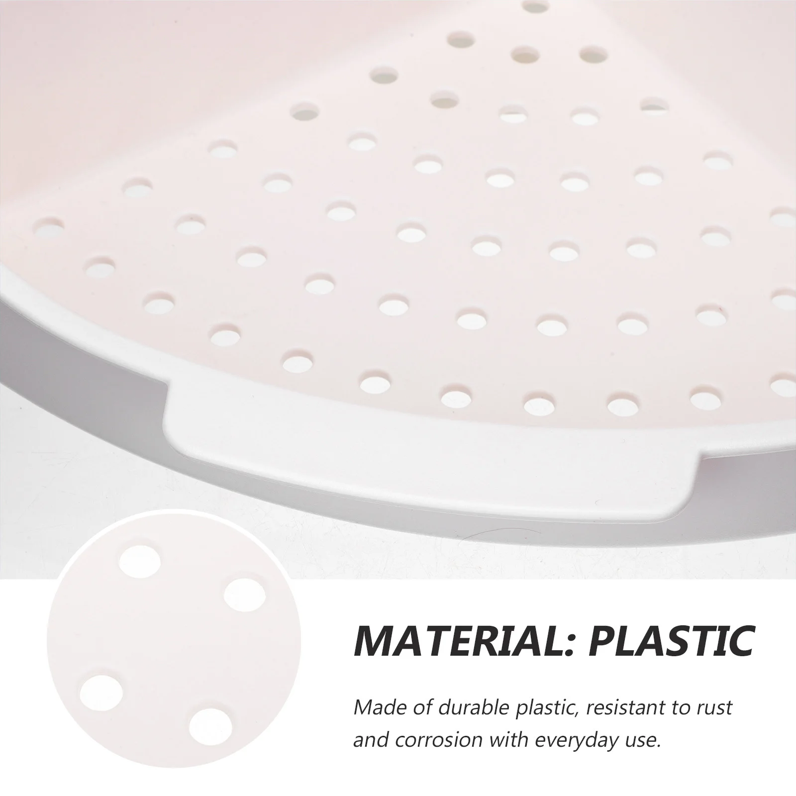 

1 Set Suction Cup Bathroom Corner Storage Rack Non-Punching Wall Hanging Shelf For Shower Organizer Triangle Sundries Holder