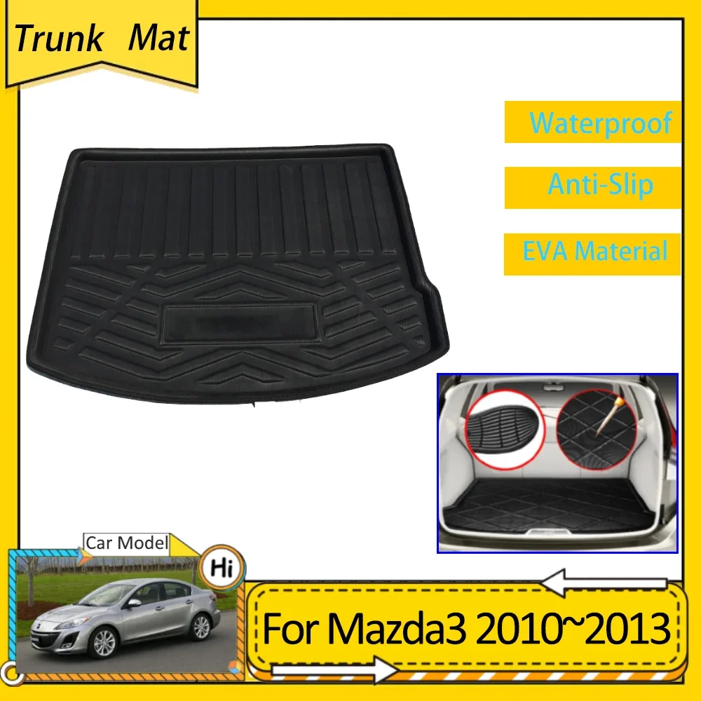 

Car Trunk Mat for Mazda3 Mazda 3 BL 2010 2011 2012 2013 Accessories Waterproof Cargo Boot Tray Protective Carpet Hatchback Sedan