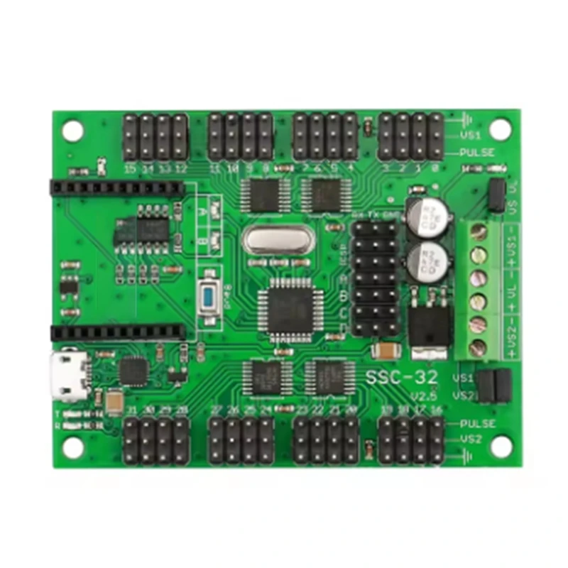 

NALFI-SSC32-V2.5 32-канальный многоканальный сервоконтроллер с интерфейсом USB XBEE подходит для ПК-MAC LINUX для роботов Hexapod Spider, двумя