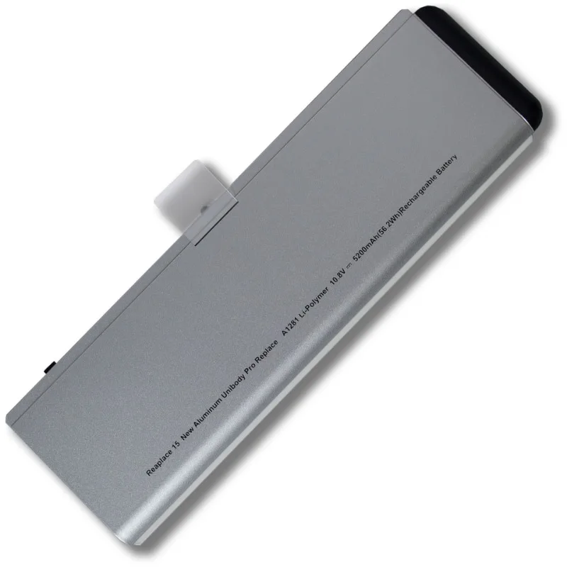 Batería para ordenador portátil A1281 de 10,8 V y 5200mAh para Apple MacBook Pro 15 "A1286 (versión 2008) MB772 MB470J/A MB772 */A MB772J/A MB471X/A