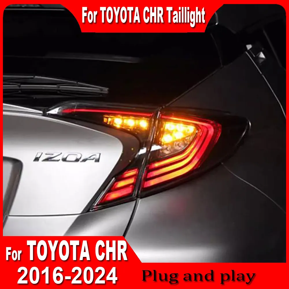 Car Styling For Toyota CHR 2018 2019 2020 2021 2022 2023 2024 Rear Light DRL Tail Lamp Dynamic LED Taillight  Accessories