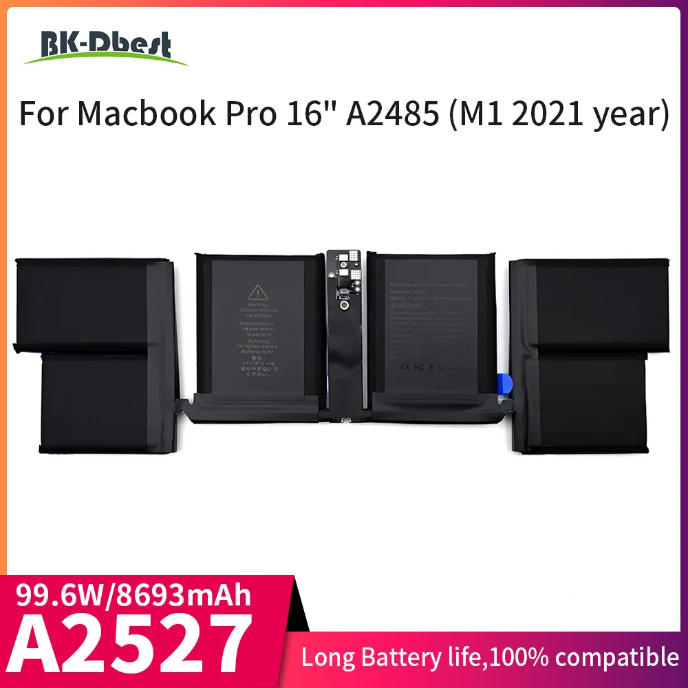 BK-Dbest A2527 Laptop Battery Replacement For macbook pro 16