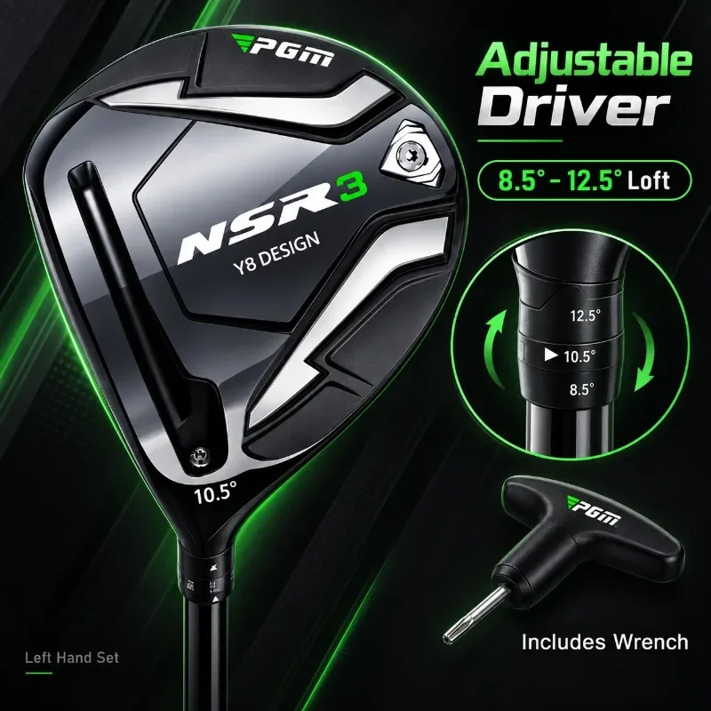 PGM NSR3 Left-Handed Men’s Golf Club Set – 12 Pieces with Bag 5