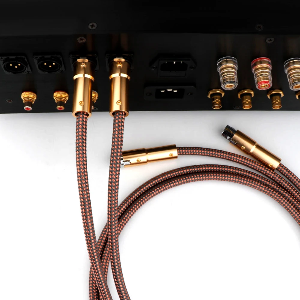 Accuphase 40th Anniversary HiFi XLR Cable Wire OCC XLR Male to Female Line High Purity Oxygen Free Copper Cable X434