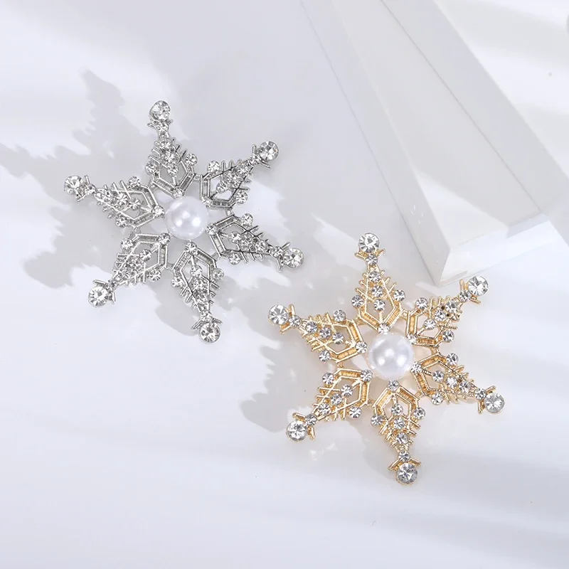 Dmari Women Brooch Special Design Snowflake Lapel Pins For Christmas Festival Gifts Party Accessories Luxury Jewelry image 4