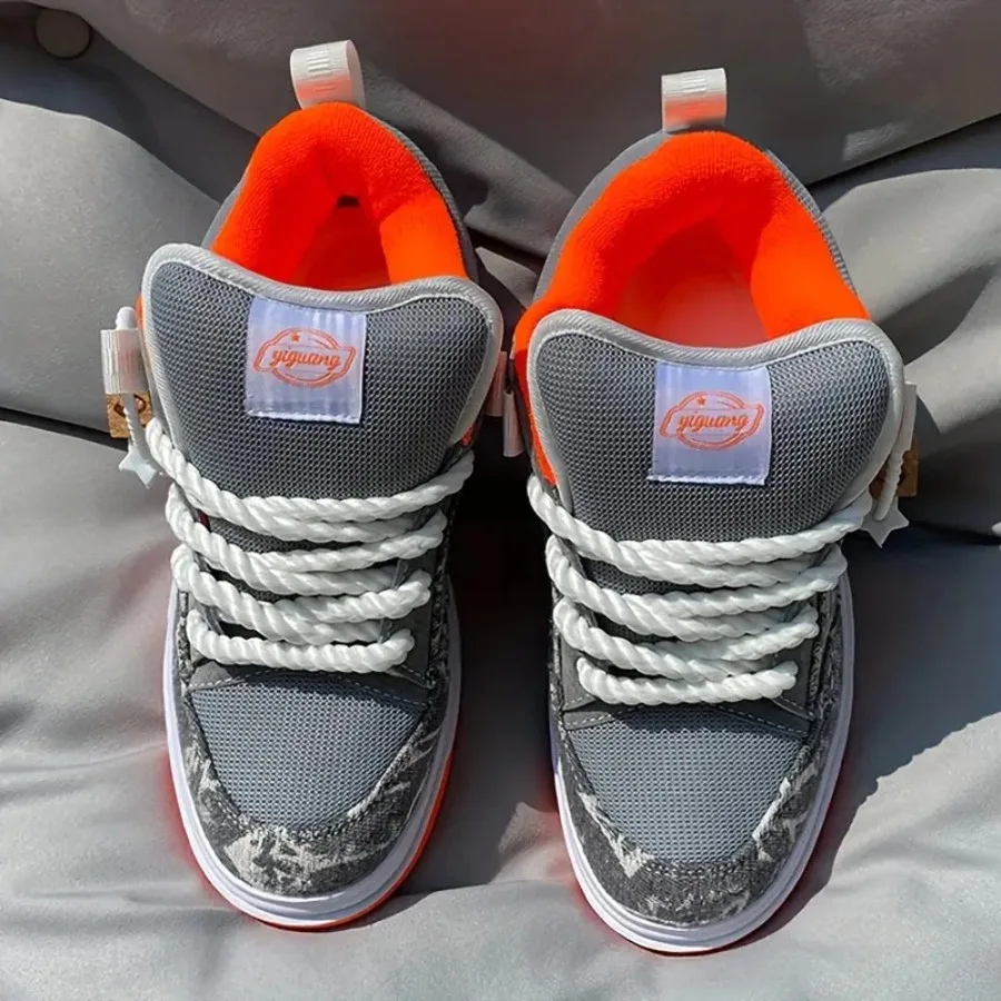 

Мужские кеды большого размера для зимних видов спорта/скейтбординга/повседневной носки, серые, из канваса, модные универсальные лоферы для пар