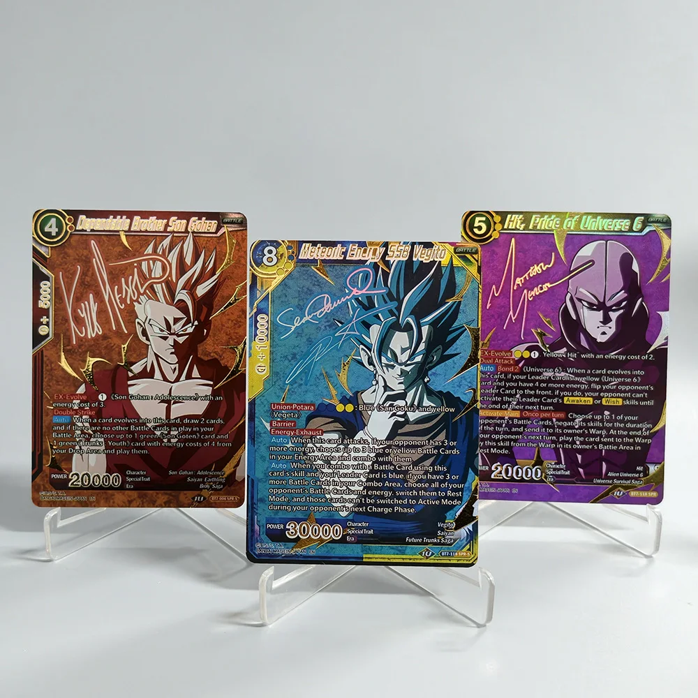 

Proxy Dragon Ball Super Masters English SPR Signature BT7 Vegito Vegeta SS2 Trunks Dependable Brother Son Gohan Game Card Toy