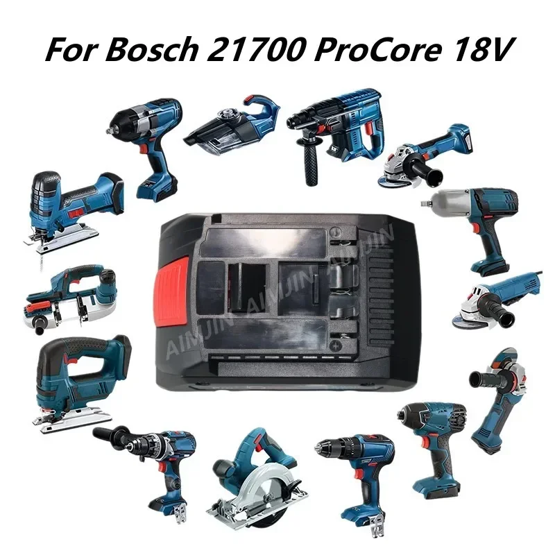 สําหรับ BOSCH Professional 18V 21700 6000mAh แบตเตอรี่เครื่องมือไฟฟ้า 18V Li-Ion แบตเตอรี่ทดแทนสําหรับ BAT609 BAT618 พร้อม BMS