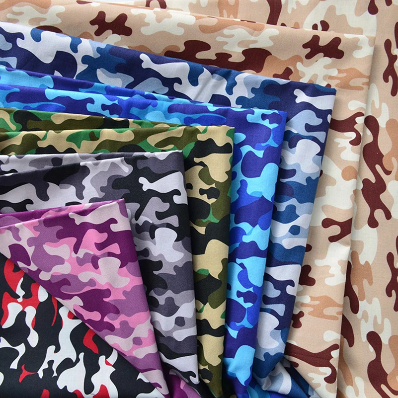 Camouflage Fabric Cotton for Sewing Military Training Field Uniform DIY Handmade by Half Meter