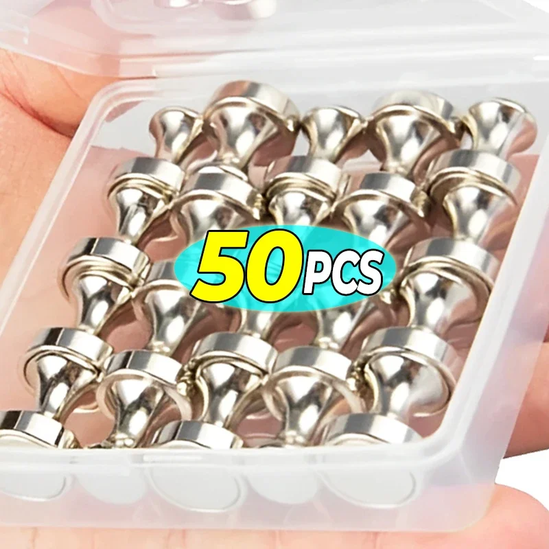 Metal Strong Magnetic Pushpins Neodymium Magnets Whiteboard Fridge Thumbtack Power Magnet Sheets Push Pins for Office School