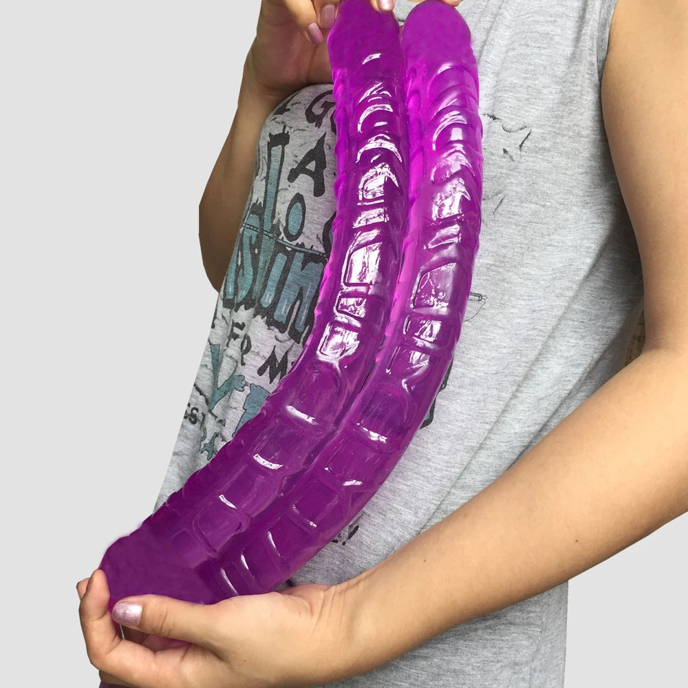 big thick Double Dildo 16.5 Inch 42cm L  dual glan penis for Women Gay Lesbian Double Ended Dong Sex Toy Sex Product