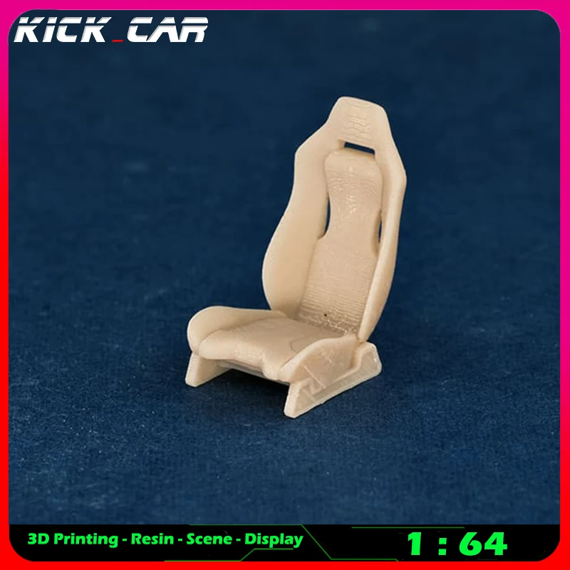 Kickcar 1/64 Racing Seats Model Car Diorama Uncolored Resin Garage Scene Repair Tools Decoration Simulation Scene Toy