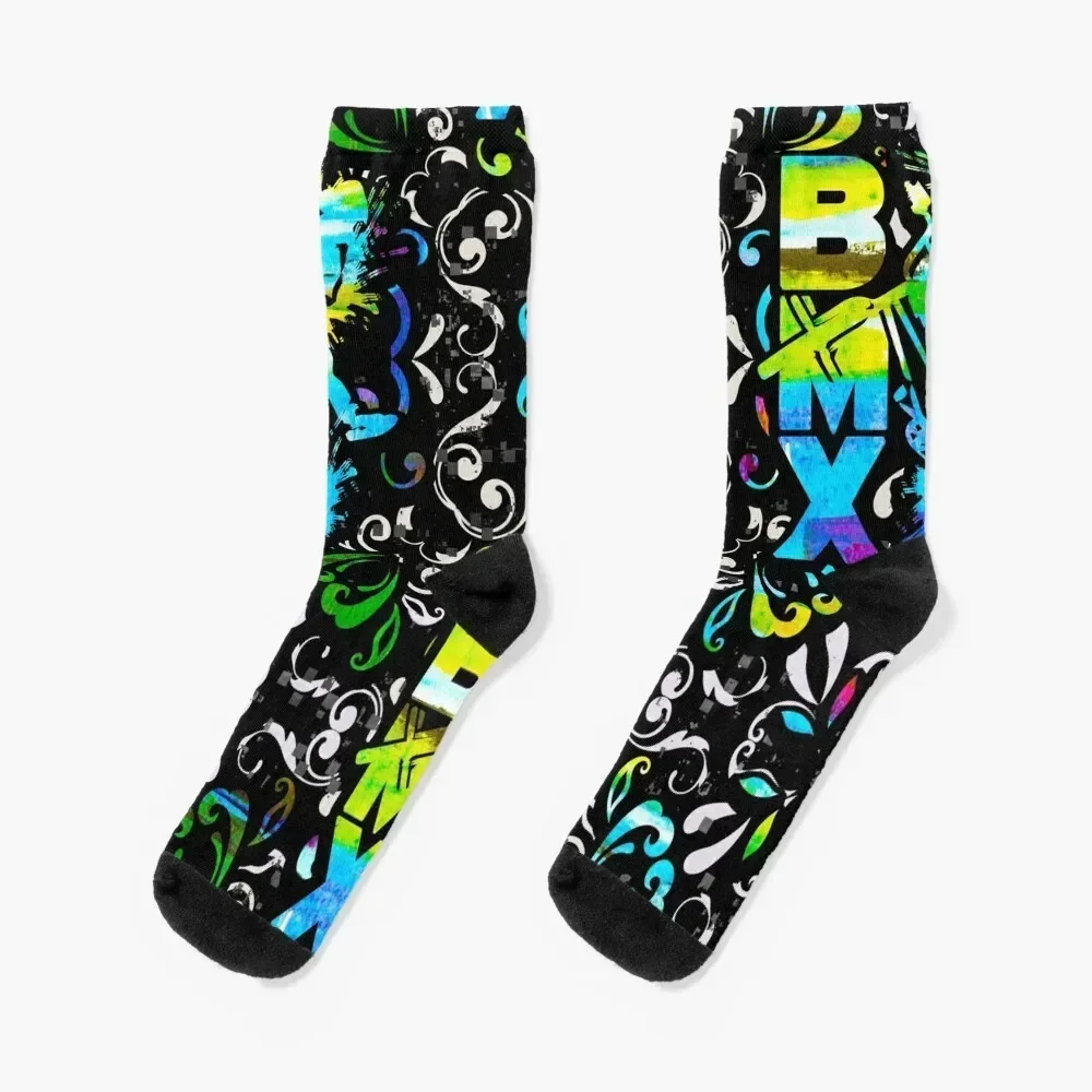 Bmx Apparel | Bmx Freestyle Pattern Socks tennis custom sports sports and leisure happy Designer Man Socks Women's