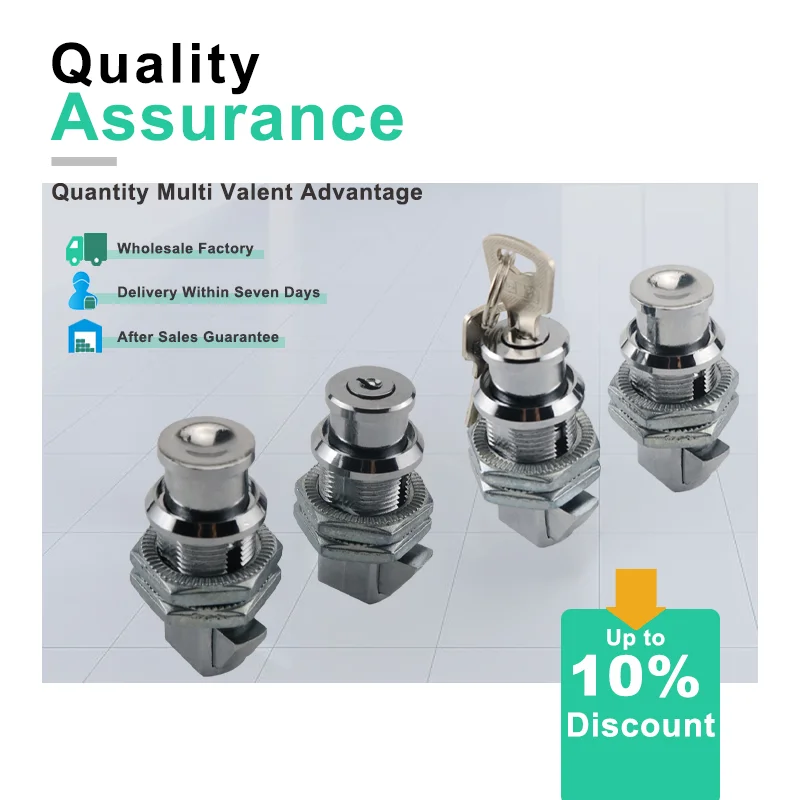 Safe Box Electrical Cabinet Industrial Automation Equipment Zinc Alloy Press Type Door Lock Cylindrical Lock