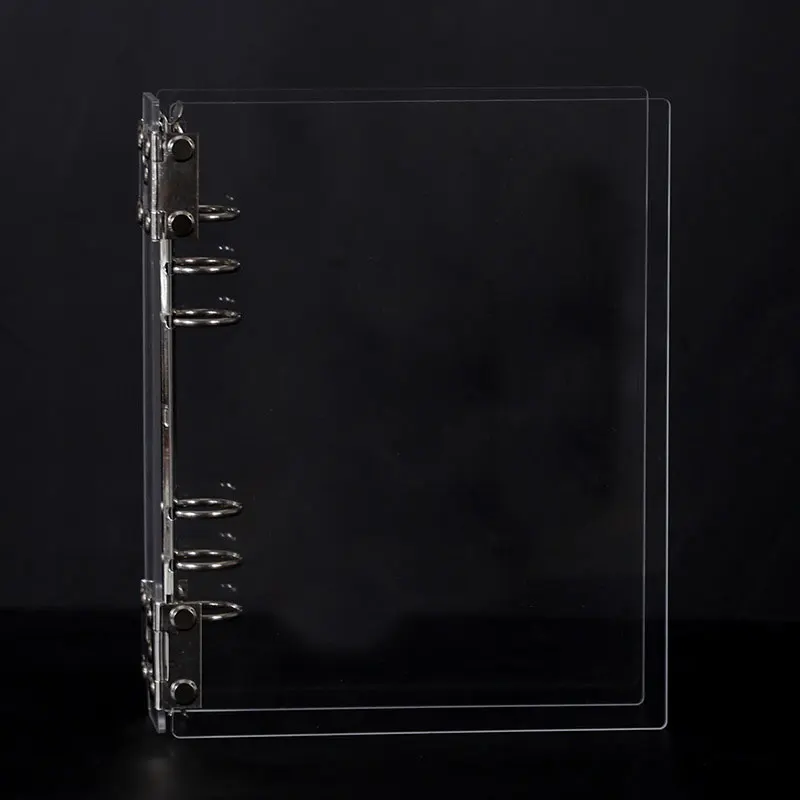 A5 Acrylic Transparent Shell Loose-leaf Photo Album DIY Detachable Binder6 Hole Acrylic Album Kpop Binder Photocard Binder