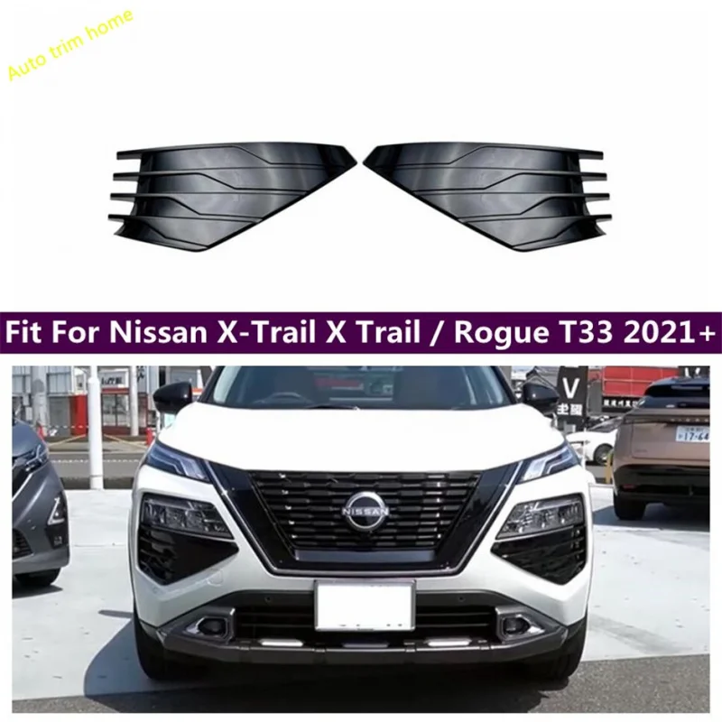 

Car Front Center Radiator Grille Mouldings Cover Trim Fit For Nissan X-Trail X Trail / Rogue T33 2021 - 2023 Accessories Parts