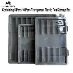 1/5/10 PCS JINHAO Transparent Plastic Fountain Pen Case Hold 5 Pens/10 Pens Storage Box Korean Stationery School Office Supplies