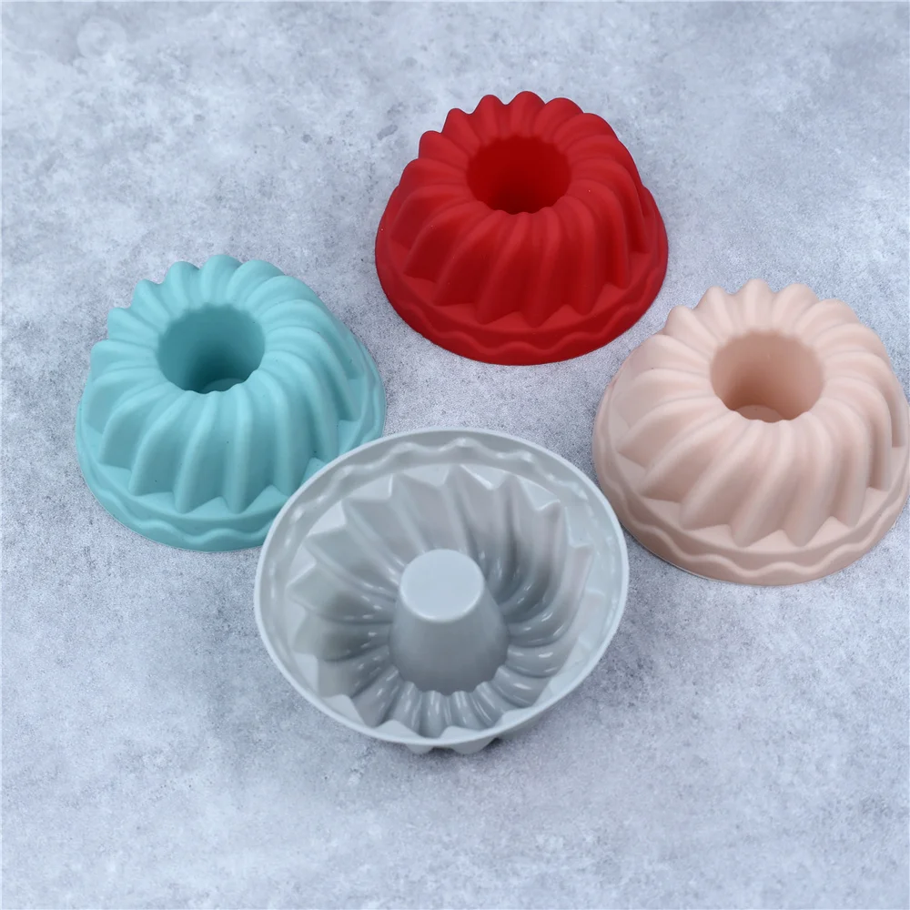 12pcs Egg Tart Mold Reusable Pudding Mold Non-Stick Silicone Cookie Pastry Oven Baking Moulds Kitchen Accessories Pastry Tools