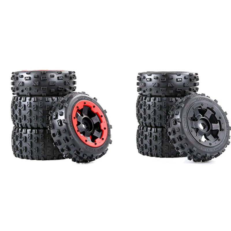 

Off-Road Car Front And Rear Tyres Set Kit For 1/5 HPI ROFUN Baja Truck Spare Toys Parts