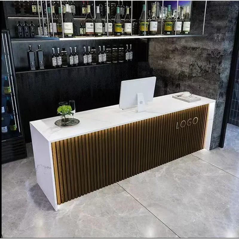 for Marble Side Cabinet Bar Household Middle Island  Integrated Dining Table Open Island  Separate Bar