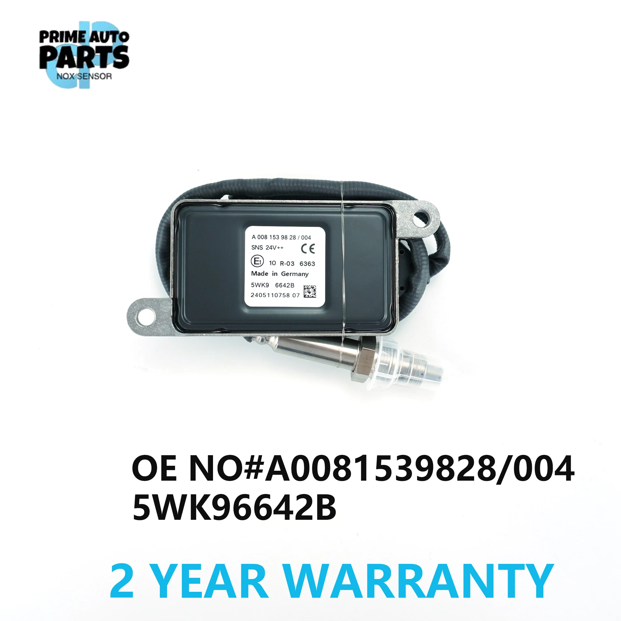 

A0081539828/004 New 24V Nitrogen Oxide Sensor 5WK96642B For Mercedes-Benz Actros MP4 MP5 Arocs 0081539828 5WK9 6642B Nox Sensor