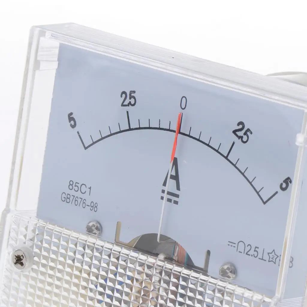 DC 전류 측정기 아날로그 패널 5A 10A 1A AMP 게이지 기계식 전류계