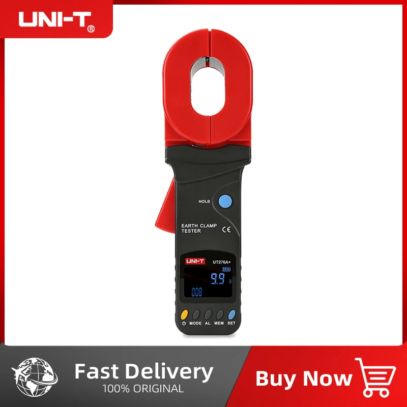 UNI-T UT276A + UT278A + Ground Loop Resistance Tester Range Measurement 0-1200Ω Jaw Leakage Current Detector