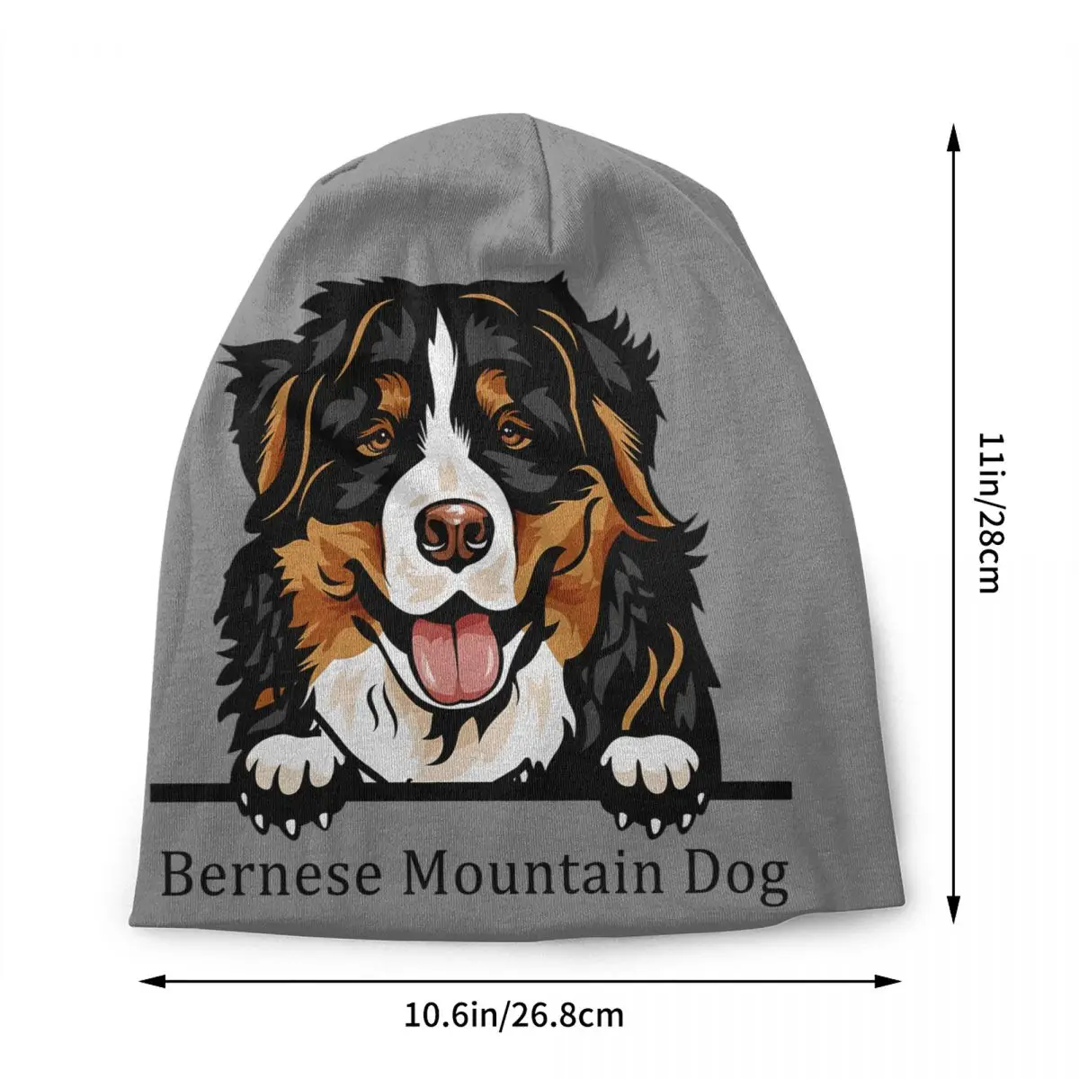 Bernese Mountain Dog Skullies Beanies Caps Streetwear Winter Warm Men Women Knitting Hat Unisex Adult Pet Animal Bonnet Hats