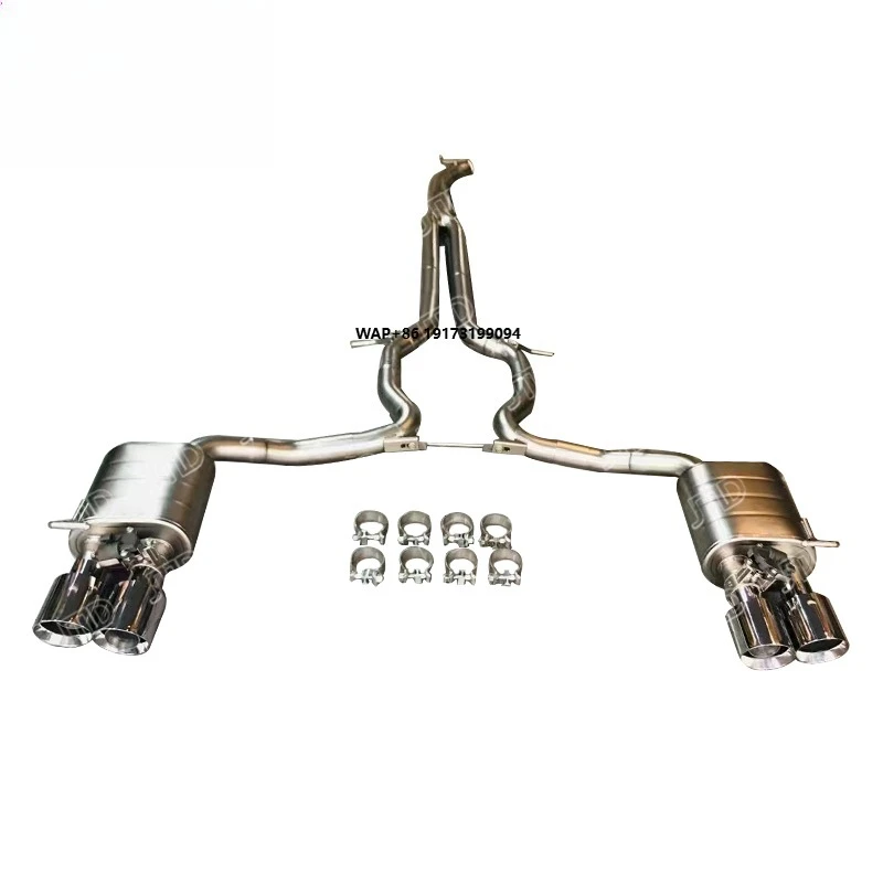 

For 2017+ Panamera 971 3.0T Valved Exhaust System Quad Tip Cat-Back Premium Performance Exhaust Pipes