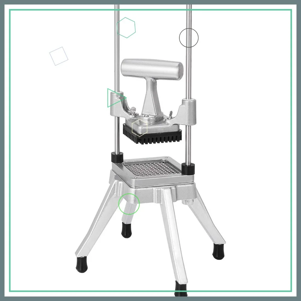 

Heavy Duty Stainless Steel Vegetable Fruit Dicer 3/8" Blade for Tomato Potato Onion Slicing Home Kitchen Commercial Use