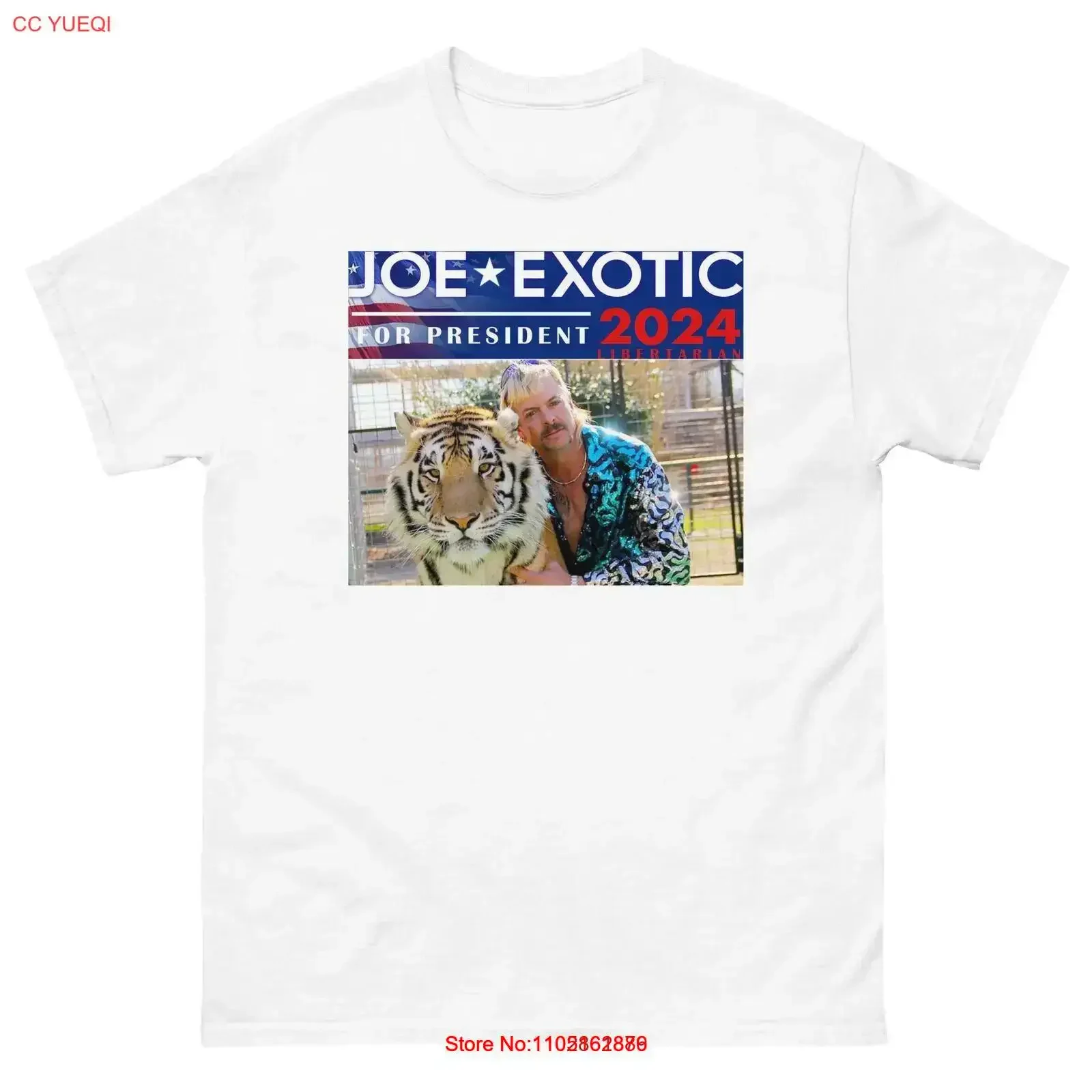 Joe Exotic For President 2024 Men's classic tee T shirt vintage Washed Breathable Unisex homme Casual Stylish streetwear