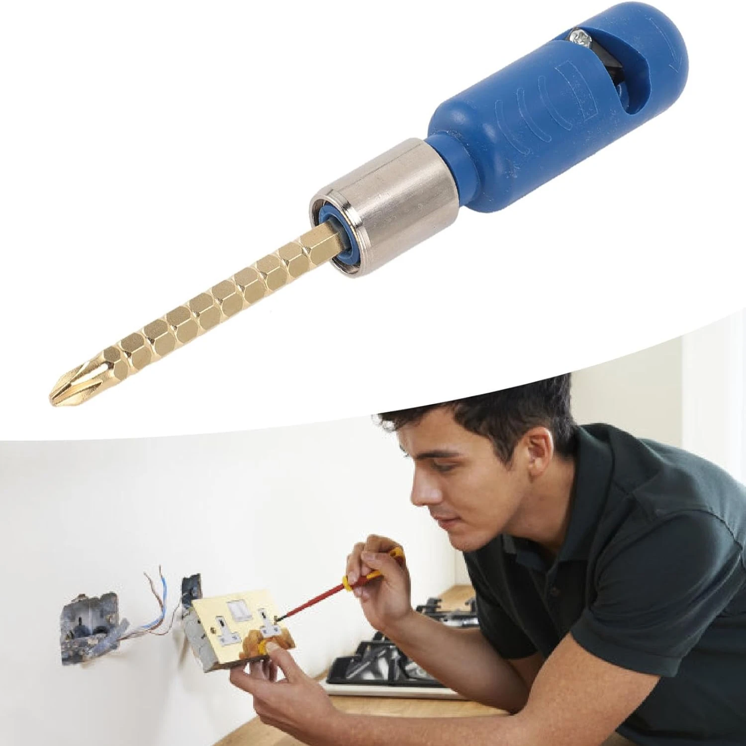 Efficient and Versatile Wire Stripping Tool for Electricians DIY Enthusiasts - Compact Design Quick Easy o