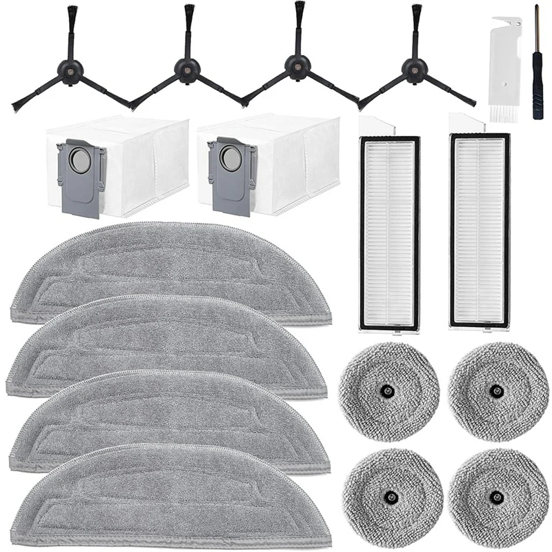 

Accessories for Roborock S8 MaxV Ultra,S8 Max Ultra Robot Vacuum Cleaner Spare Part,Cloth,Dust Bags,Side Brushes,Filters