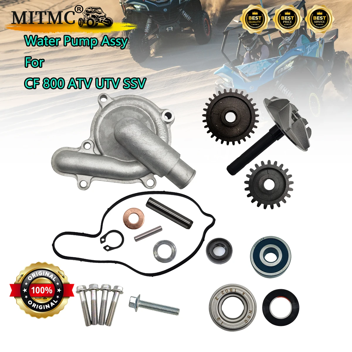 

Water Pump Assy For CF 800 CForce 800 UForce 800 Tracker 800 Utility ZForce 800 Trail 800EX 0800-0800A0 0800-080001 0800-080002