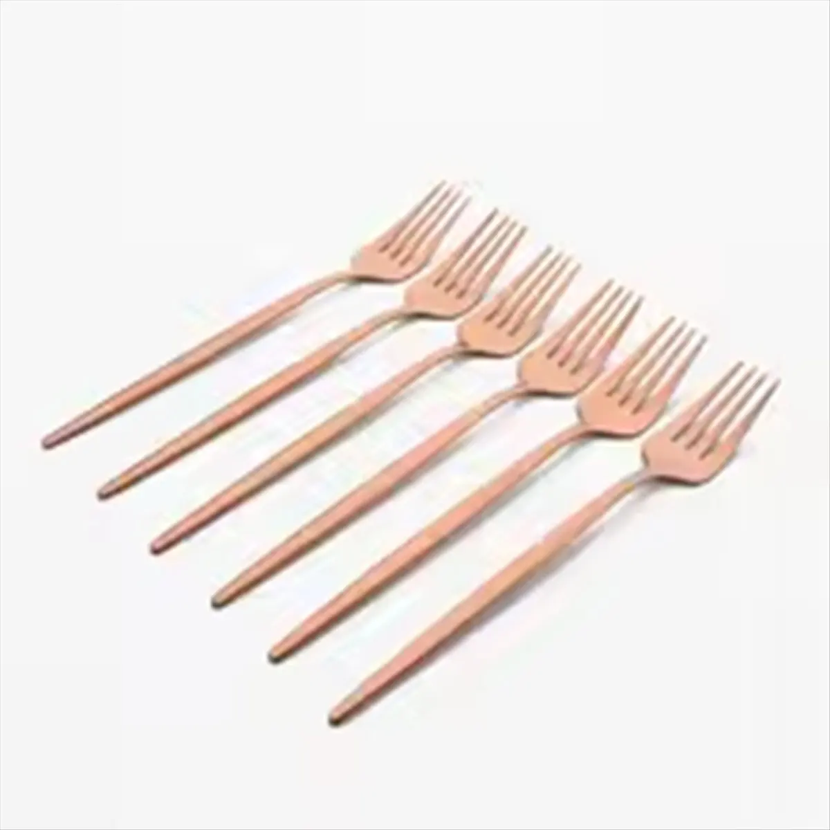 Goodprice 24Pcs Rose Gold Dinnerware Set Stainless Steel Tableware Set Western Knife Fork Spoon Mirror Flatware Cutlery Set