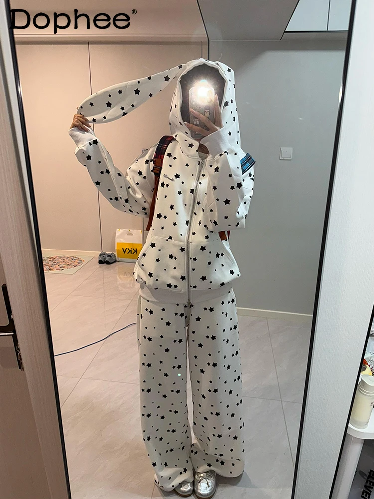 pyjama-a-capuche-imprime-etoiles-pour-fille-doux-et-mignon-nouvelle-collection-automne-hiver-decontracte-confortable-manches-longues-vetements-de-maison-ensemble-epais