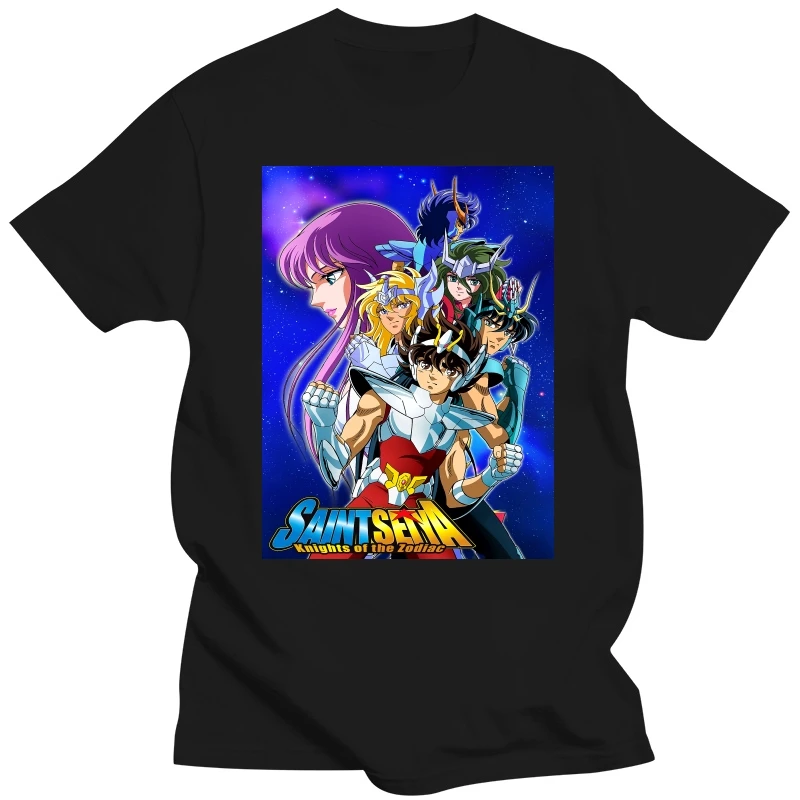 Manga: Saint Seiya V1 Los Caballeros Del Zodiaco 1986 T Shirt All Sizes New Fashion for Men Tops Tees Shipping Movie T-Shirt