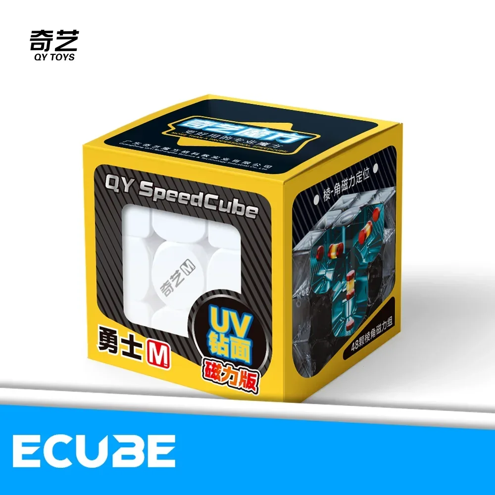 [ECube] QiYi Warrior M 2025 أحدث 3x3x3 بدون ملصقات سرعة المكعب السحري WarriorS Cubo Magico لعبة مكعبات ألغاز احترافية للأطفال