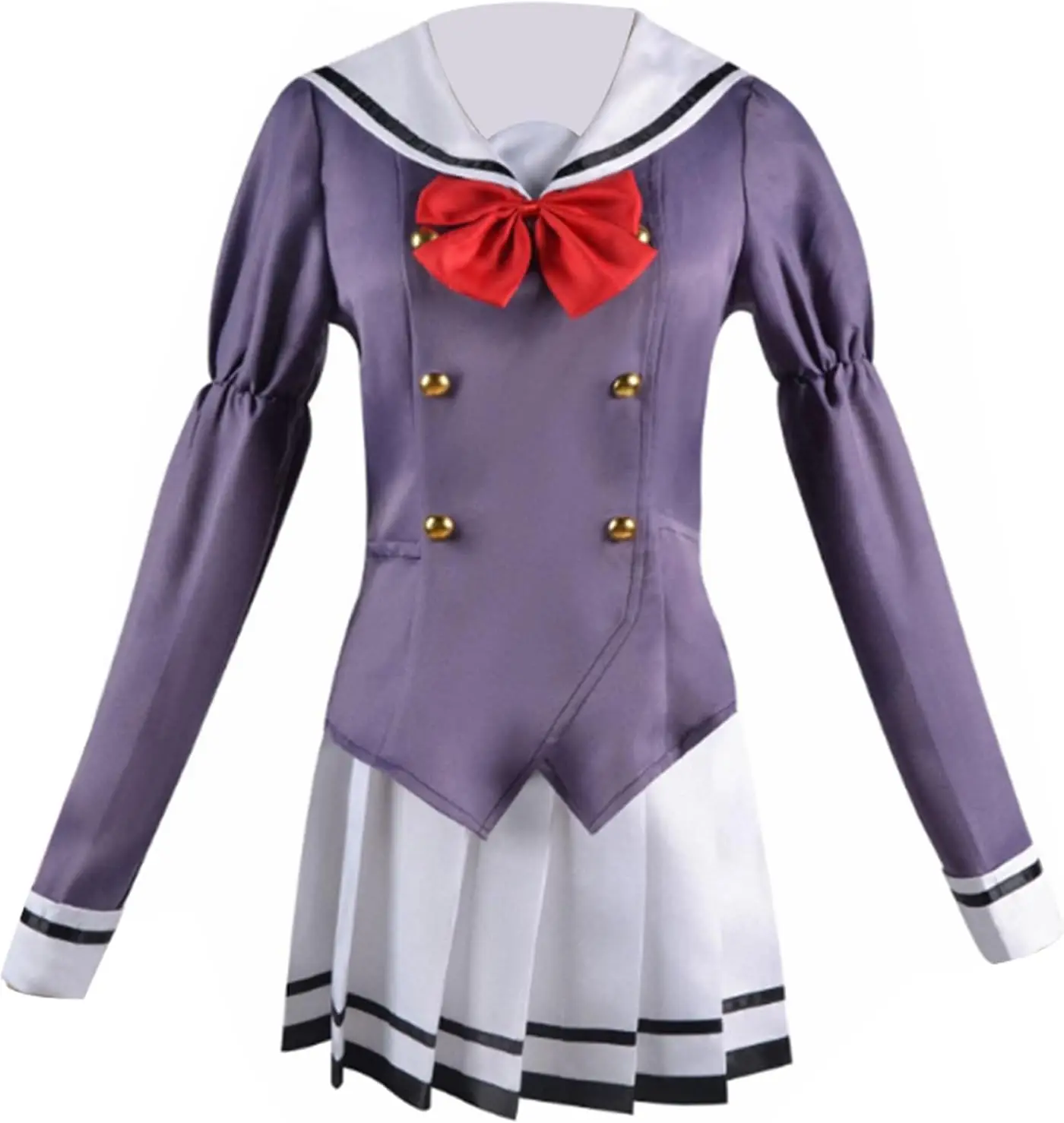 

Anime Engage Kiss Cosplay Kisara Costumes Top Skirt Socks Bandage Hairband Outfit JK School Uniform Halloween