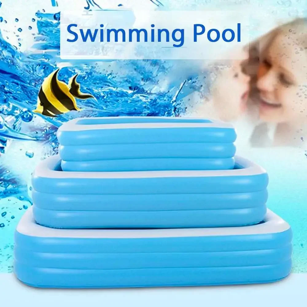 3M/2.6M/2M حمام سباحة قابل للنفخ للأطفال الكبار PVC حمامات حفلات عائلية كبيرة حمام سباحة خارجي سميكة لعب الأطفال ألعاب حمام السباحة