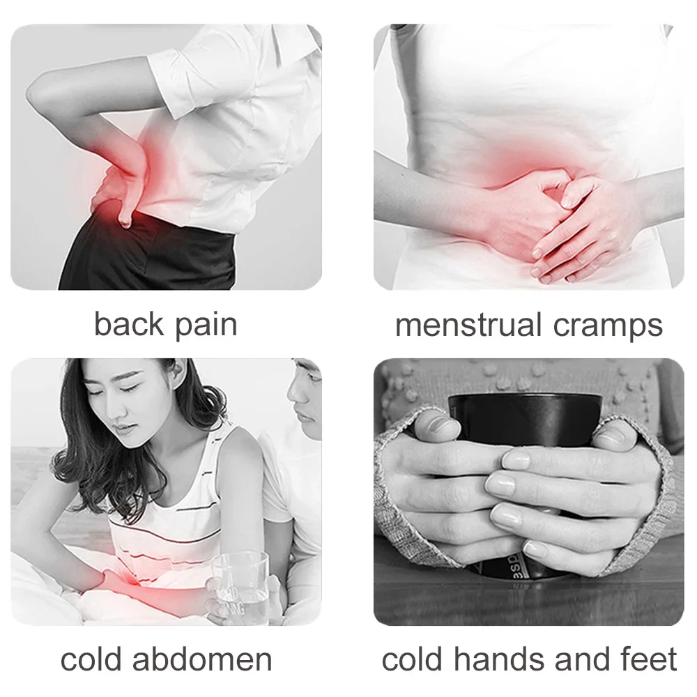 التدفئة الكهربائية الخصر حزام تدليك البطن الحيض وسادة ساخنة البطن قصر دافئ حزام لفترة التشنج الإغاثة الرعاية الصحية