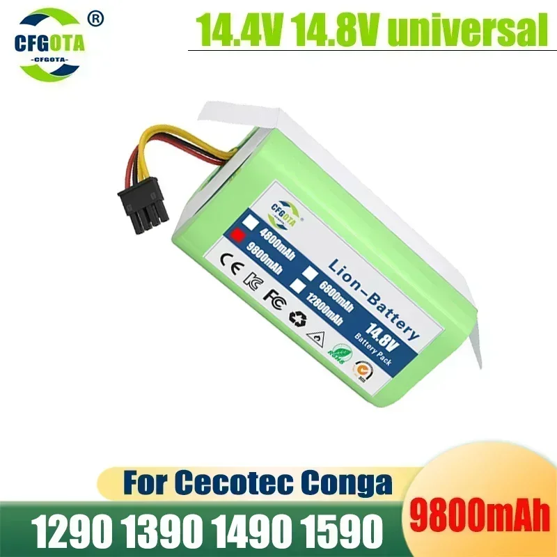 

Cecotec Conga 1290 1390 1490 1590 Replacement Robot Vacuum Cleaner Battery