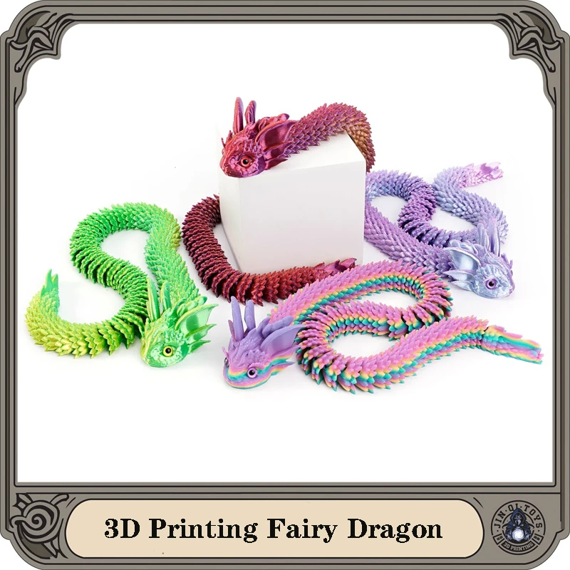 

3D Printed Fairy Dragon Ornament Desktop Ornament 3d Printed Animals Home Office Craft Printed Figures Christmas Gifts